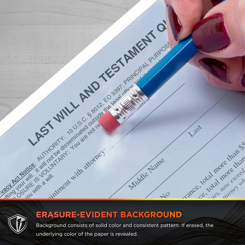 DocuGard Advanced Blue Multi-Purpose Security Paper - Fraud Prevention - 7 Security Features - Laser & Inkjet Printer Compatible - 8.5" x 11â€œ - 24 lb - 500 Sheets (04546) - Image 4